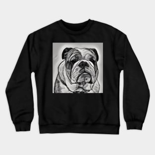 British Bulldog, Traditional Bulldog Art Crewneck Sweatshirt